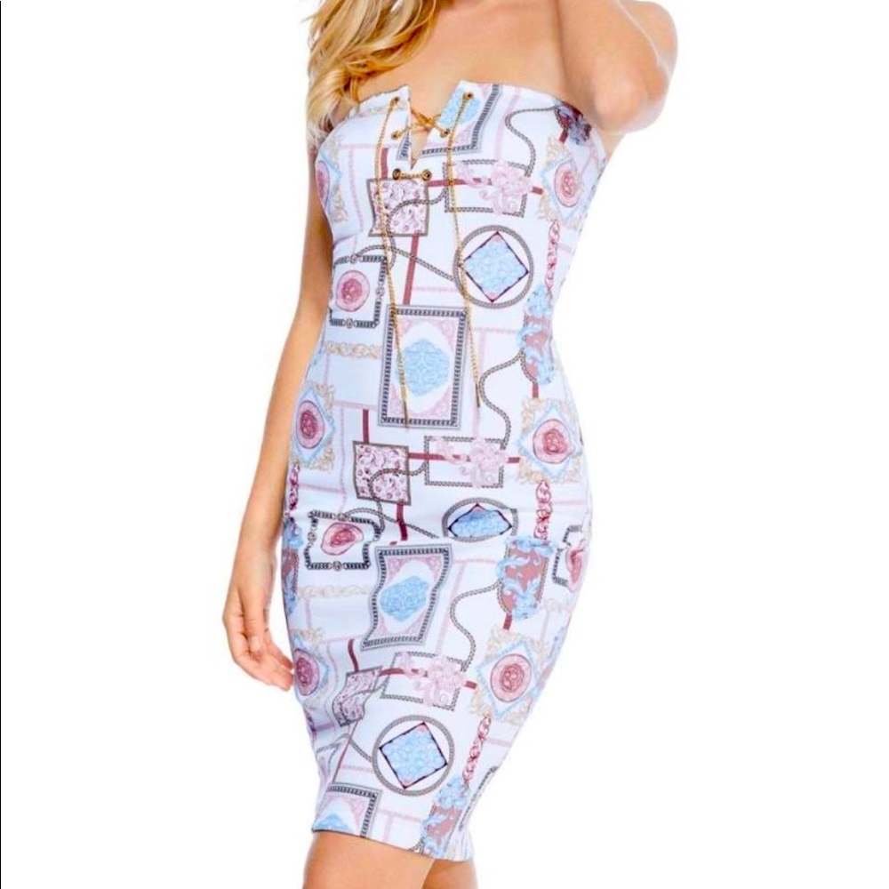 GUESS Tuchanez Strapless Dress NWT